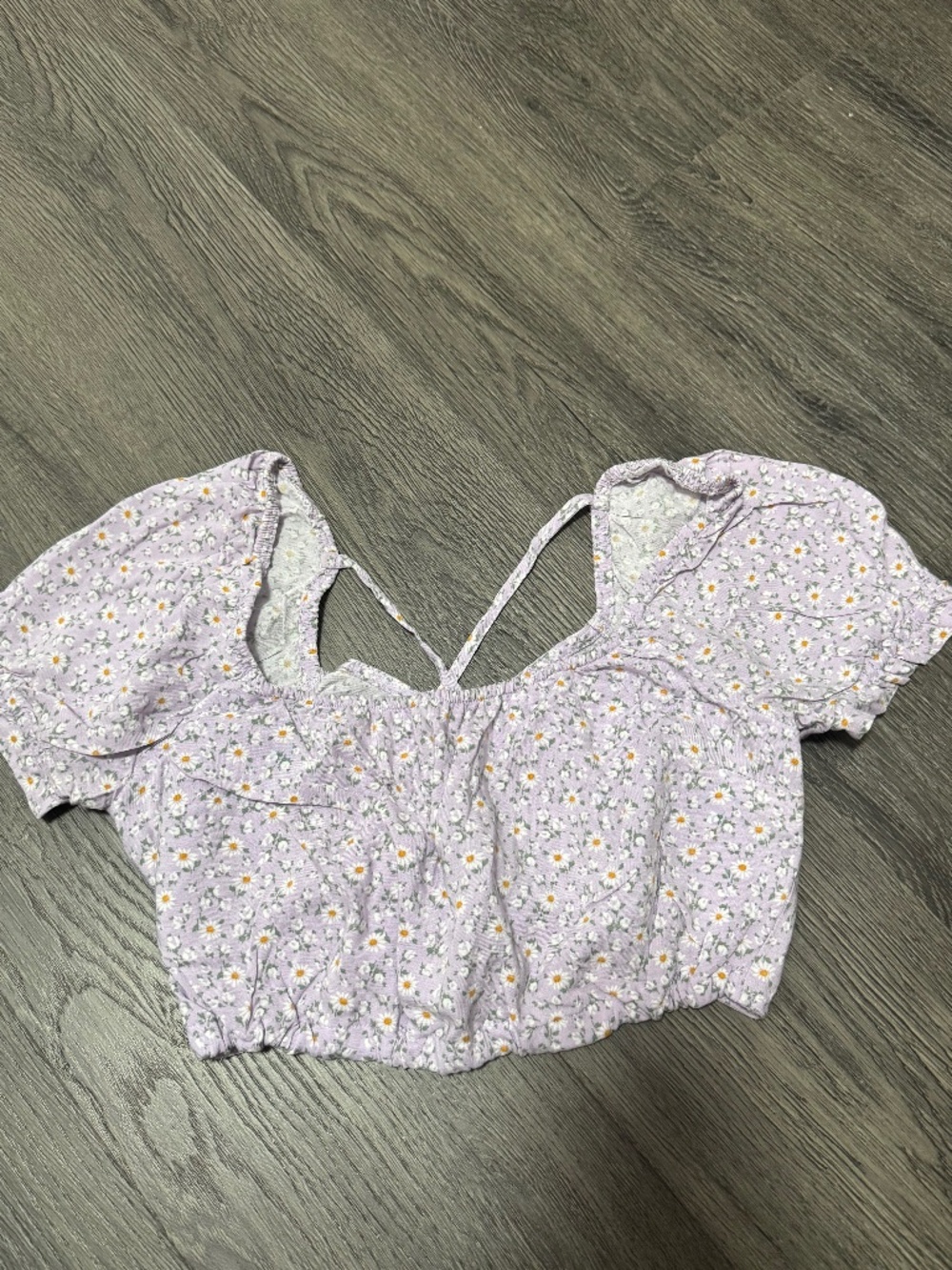 Floral Purple Hollister Top